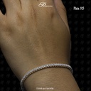 PULSERA ZIRCONIA TENIS R-2 TRADICIONAL 8 BLANCA