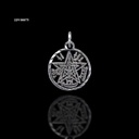 DIJE TETRAGRAMATON CALADO BISEL DIAMANTADO ( ARGOLLA )