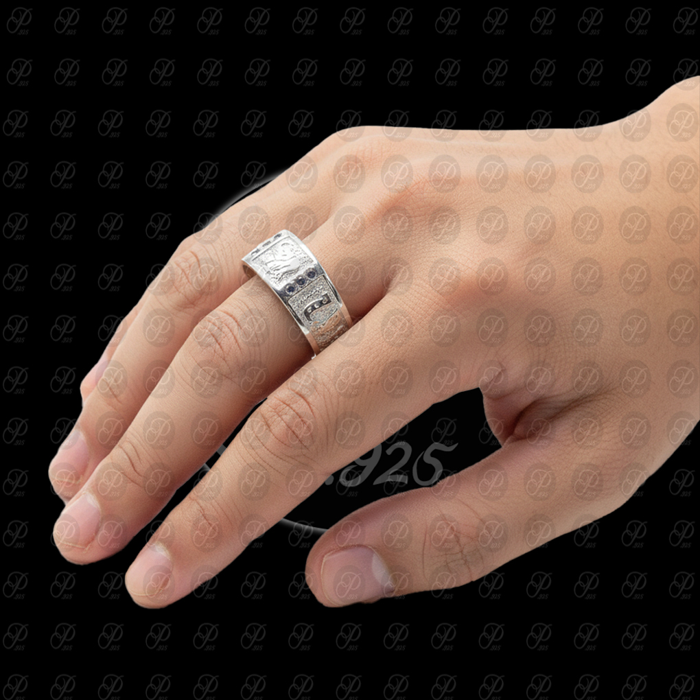 ANILLO ARGOLLA SUERTE TRES R-2 BLANCO