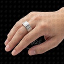 ANILLO ARGOLLA SUERTE TRES R-2 BLANCO