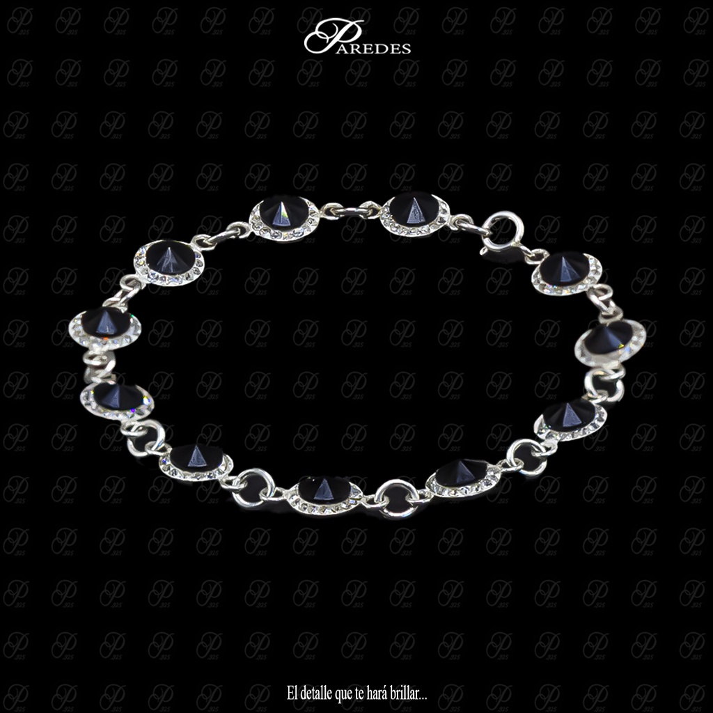 PULSERA PLATA LEY.925 CRISTAL RIVOLI MED