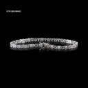 PULSERA ZIRCONIA GUIA BAGUETTE Y R-3 BLANCA