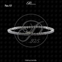 PULSERA ZIRCONIA TENIS R-2 FLOR BLANCA