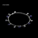 PULSERA ZIRCONIA B-5 OJO TURCO #5 CUBICA MARINO