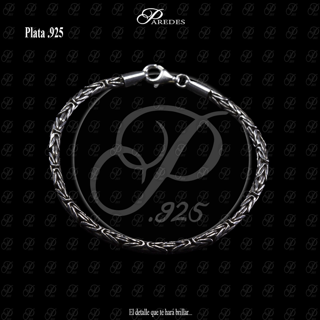 BALI IMPORTADA PULSERA PAVONADA BIZANTINA TUBULAR PERICO