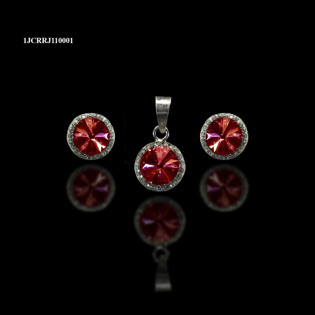 COORDINADO CRISTAL RIVOLI REDONDO ROJO