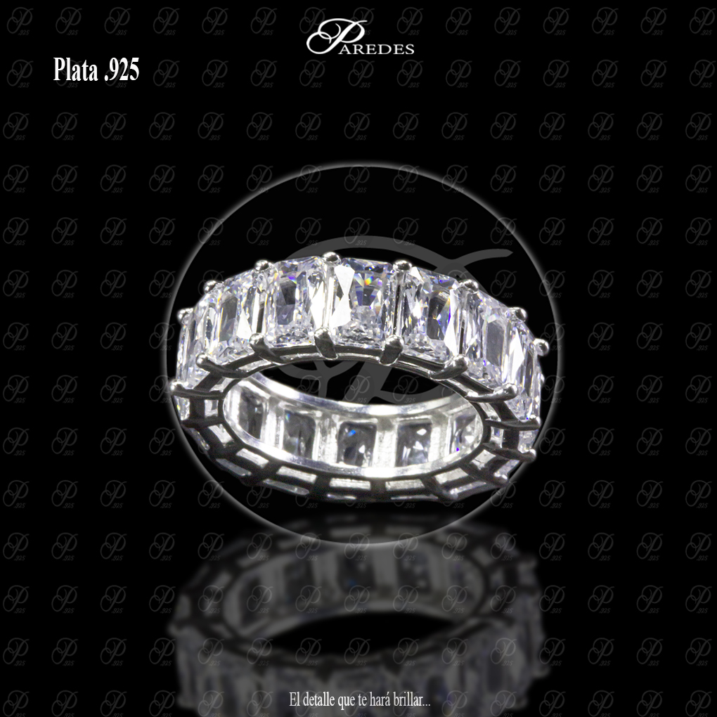 CHURUMBELA ZIRCONIA BAGUETTE UÑAS BLANCO