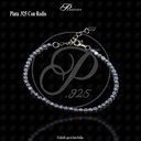 PULSERA OJO Y ZIRCONIA BISELADO TURQUESA