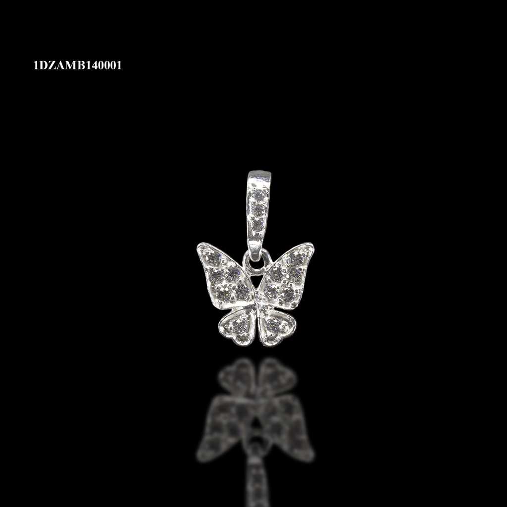 DIJE ZIRCONIA ANIMAL MARIPOSA BLANCA REAZA ZIRCONIAS