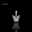 DIJE ZIRCONIA ANIMAL MARIPOSA BLANCA REAZA ZIRCONIAS