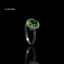 ANILLO ROSETA RIVOLI REDONDO VERDE