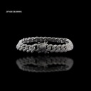 PULSERA MICROPAVE BARBADA TRADICIONAL M-1 BLANCA 18CM