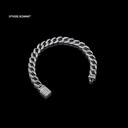 PULSERA MICROPAVE BARBADA MEDIA LUNA BLANCO