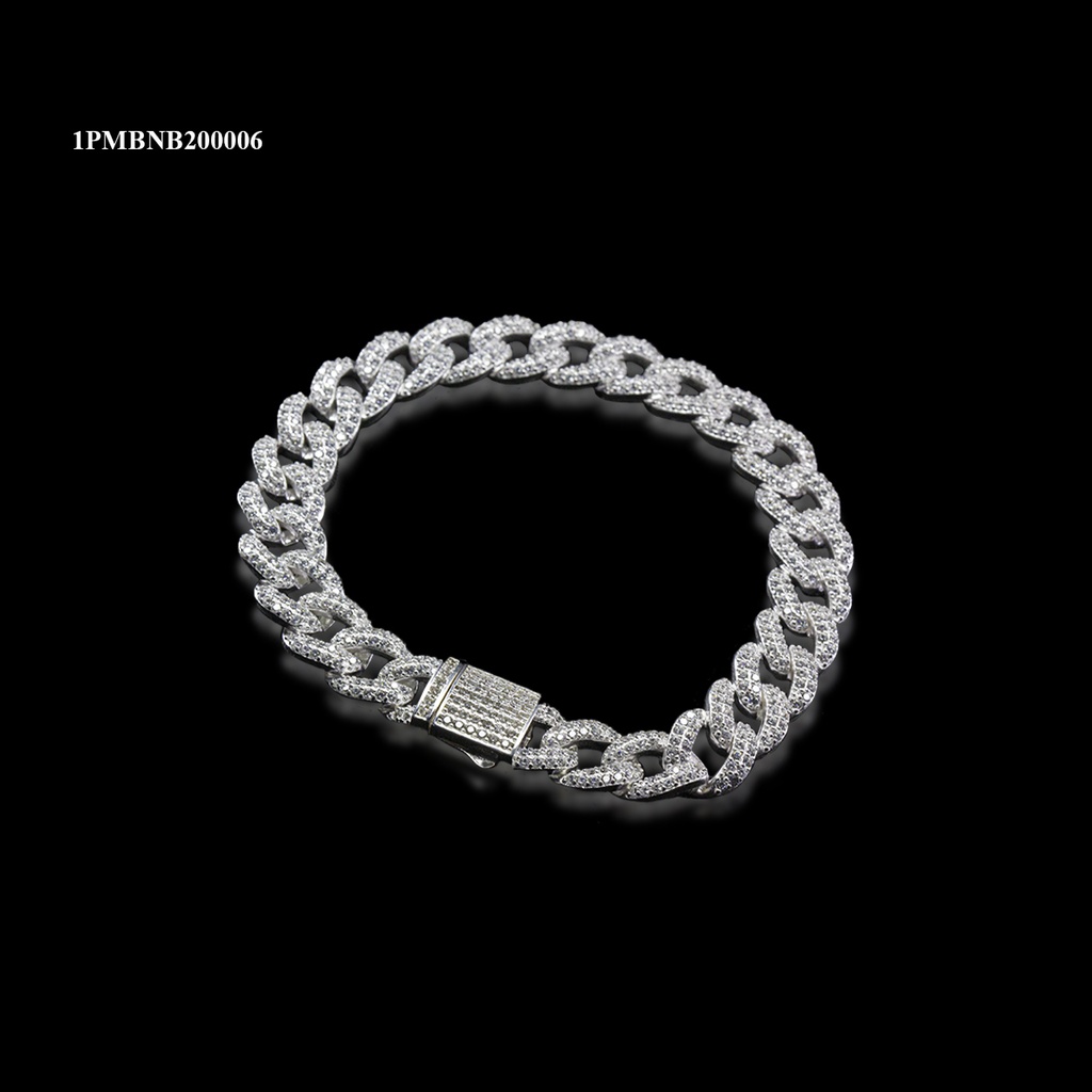PULSERA MICROPAVE BARBADA NUBE M-6 BLANCA