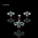 COORDINADO ANIMAL ABEJA CON UÑAS AQUA