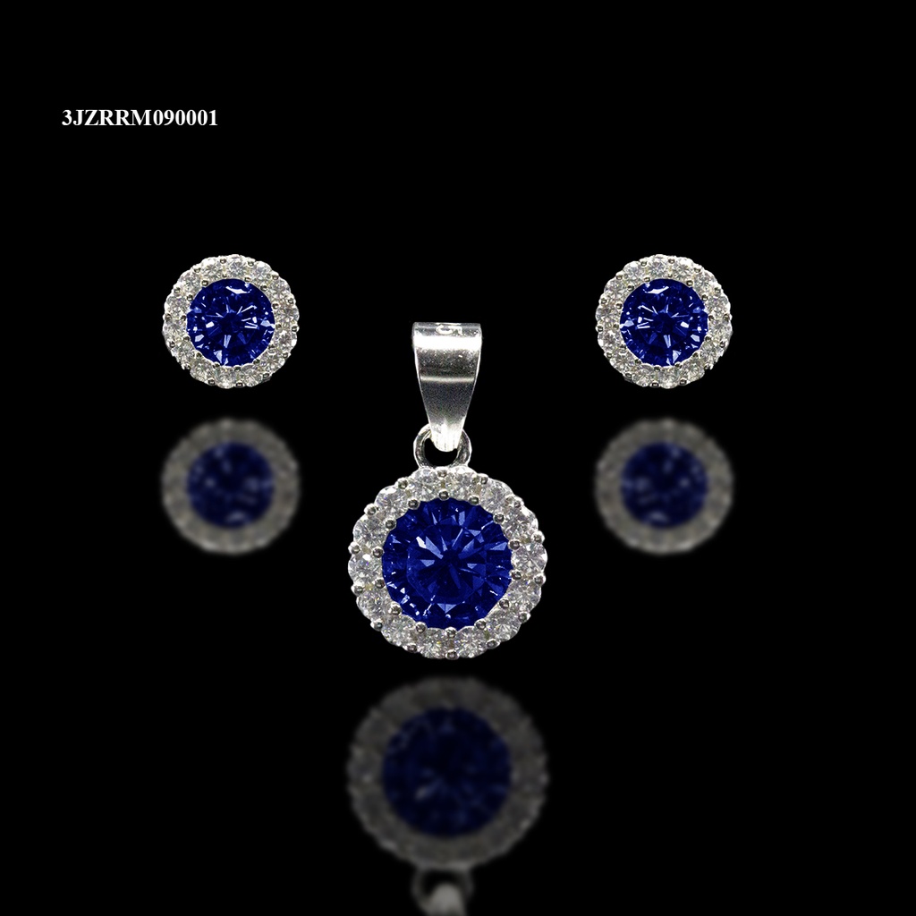 COORDINADO ZIRCONIA ROSETA TAMBOR REDONDA MARINO