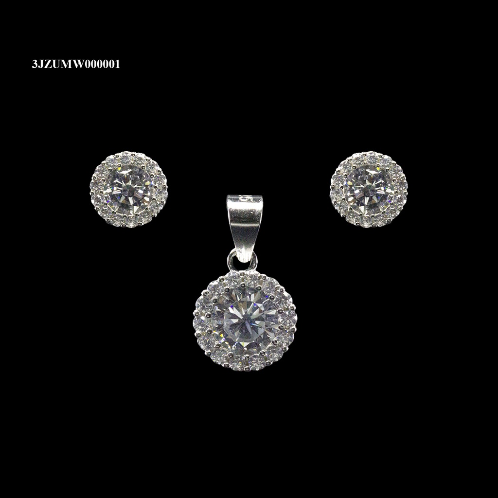 COORDINADO ZIRCONIA ROSETA TAMBOR REDONDA BLANCA