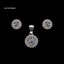 COORDINADO ZIRCONIA ROSETA TAMBOR REDONDA BLANCA