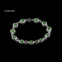 PULSERA CRISTAL RIVOLI REDONDA VERDE