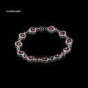 PULSERA CRISTAL RIVOLI REDONDA ESCARLATA