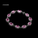 PULSERA ROSETA RIVOLI RECTANGULO ROSA