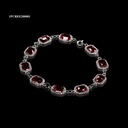PULSERA ROSETA RIVOLI RECTANGULO ESCARLATA