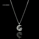 GARGANTILLA MICROPAVE LUNA CON ESTRELLA BLANCA