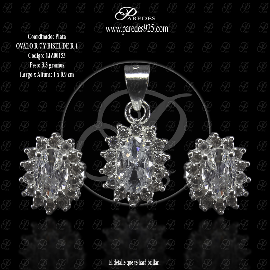 	COORDINADO OVALO R-6 Y BISEL DE R-1 ARETES .9 X .8