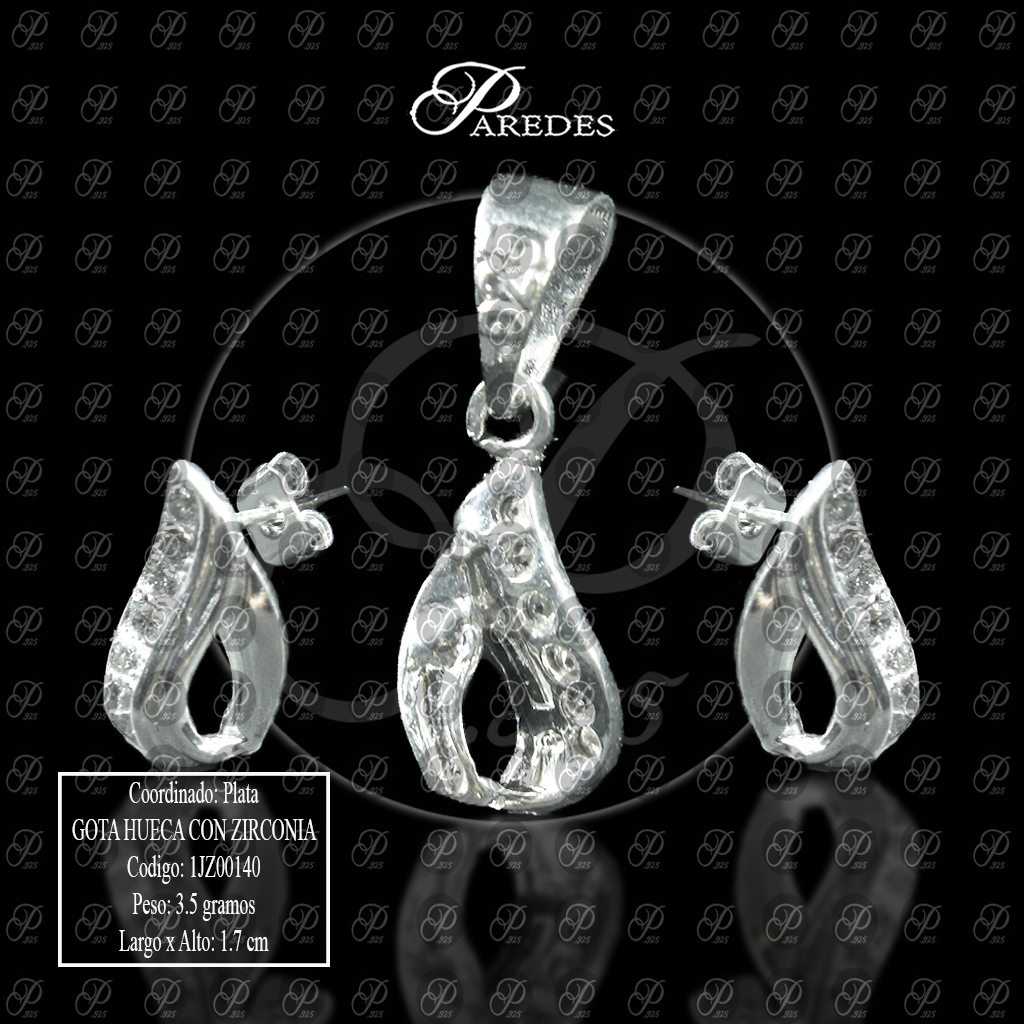 COORDINADO GOTA HUECA CON ZIRCONIA