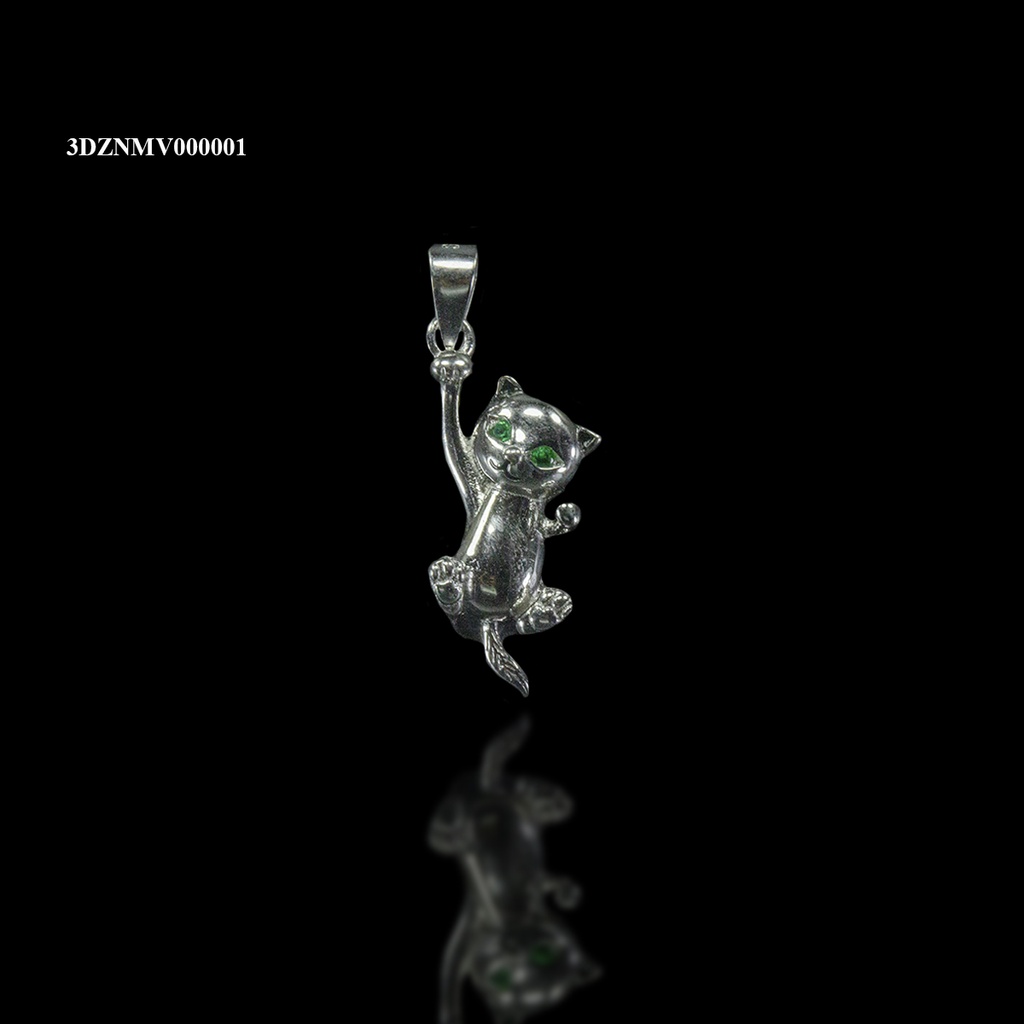 [3DZNMV000001] DIJE GATO COMBINADO CON OJOS VERDES