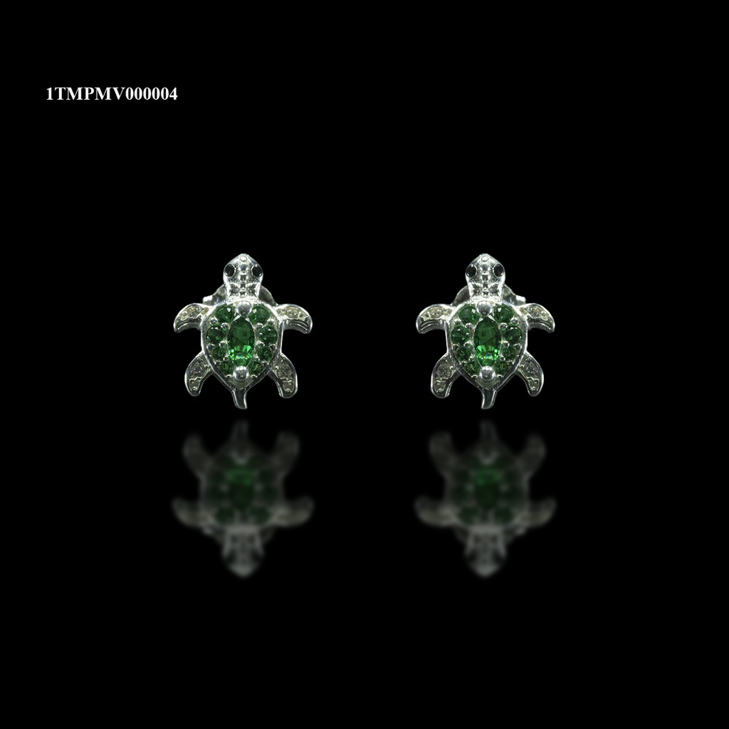 [1TMPMV000004] ARETE COMPACTO ANIMAL TORTUGA CORAZON VERDE