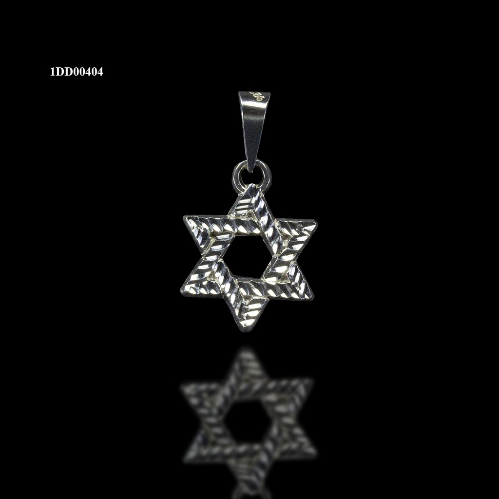 [1DD00404] DIJE ESTRELLA DE DAVID DIAMANTADA