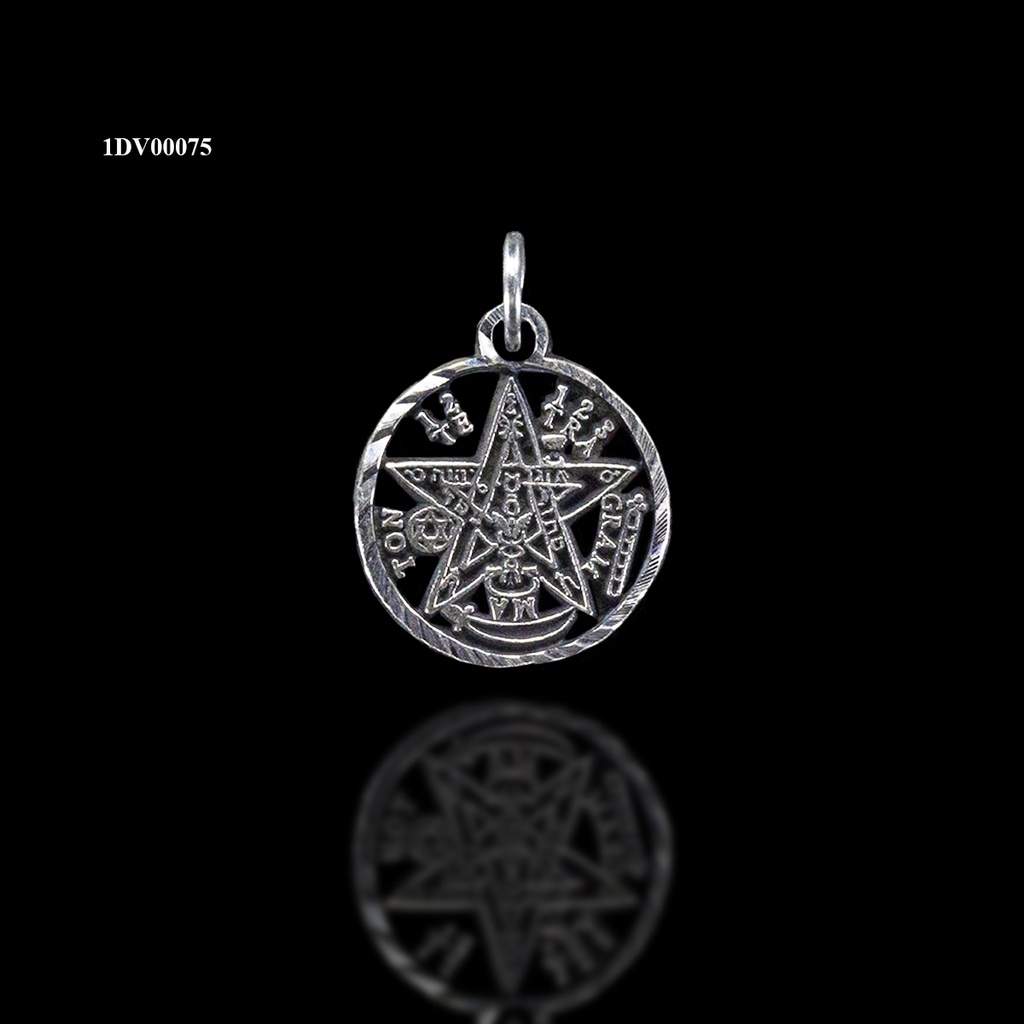 [1DV00075] DIJE TETRAGRAMATON CALADO BISEL DIAMANTADO ( ARGOLLA )
