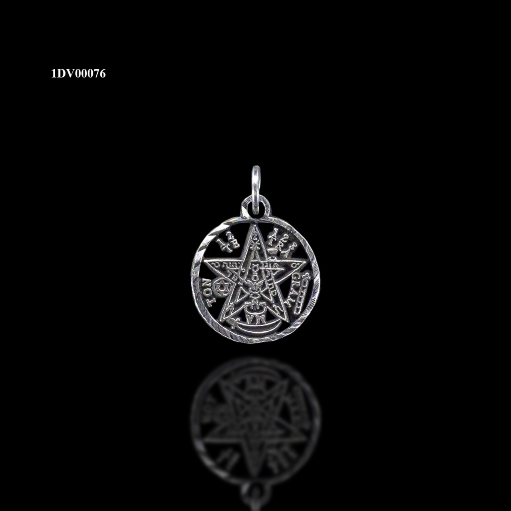 [1DV00076] DIJE TETRAGRAMATON CALADO BISEL DIAMANTADO ( ARGOLLA )