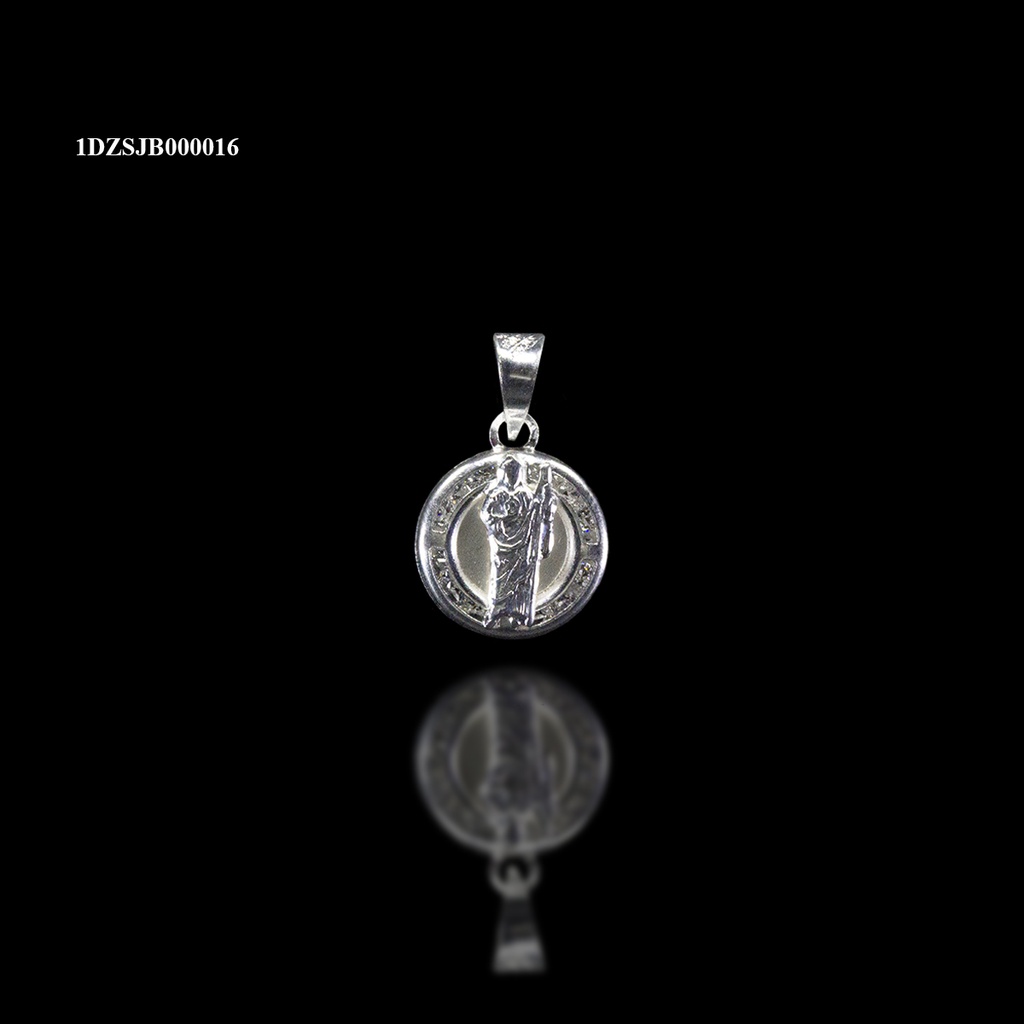 [1DZSJB000016] DIJE SAN JUDAS RESALTADO BISEL DIVIDIDO BLANCO