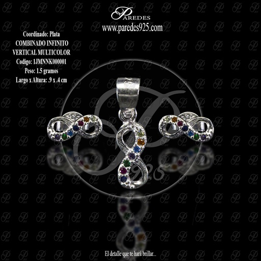 [1JMNNK000001] COORDINADO COMBINADO INFINITO VERTICAL MULTICOLOR ( A- .9 X .4 )